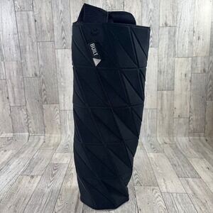 Built NY Origami Wine Tote Black Collapsible Neoprene‎ Single Bottle Carrier Bag